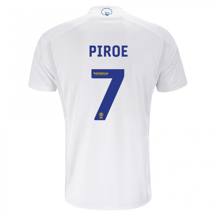 Kobiety Joël Piroe #7 Biały Domowa Koszulka 2023/24 Koszulki Klubowe