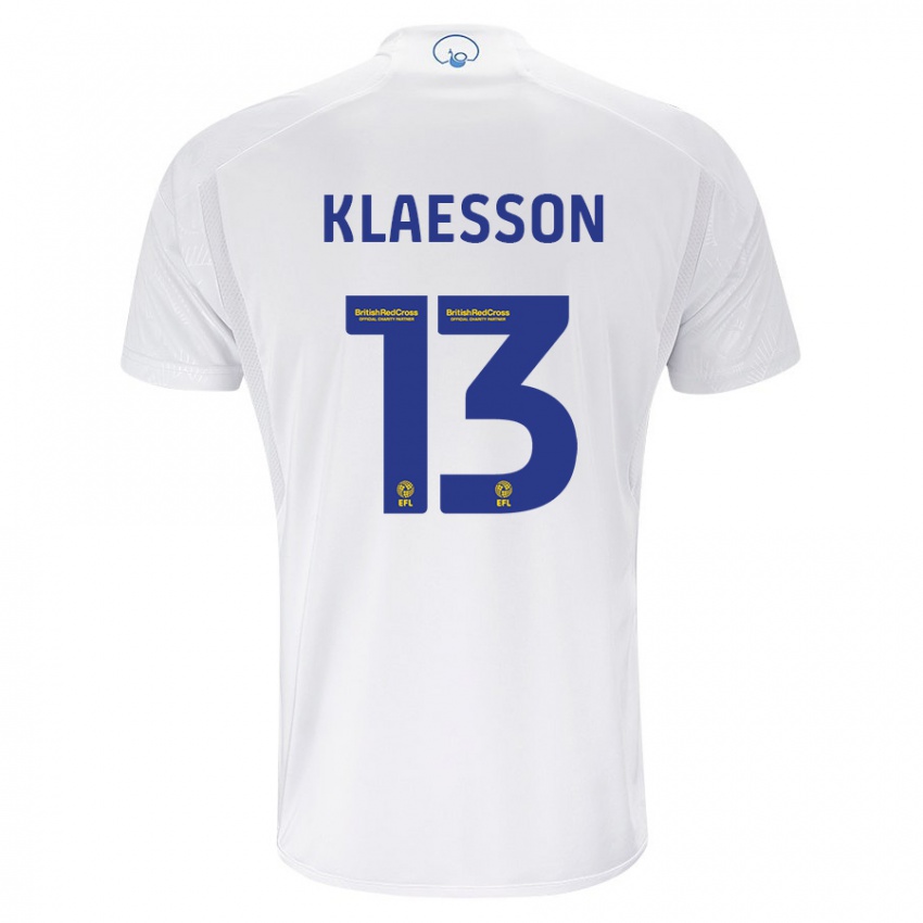 Kobiety Kristoffer Klaesson #13 Biały Domowa Koszulka 2023/24 Koszulki Klubowe