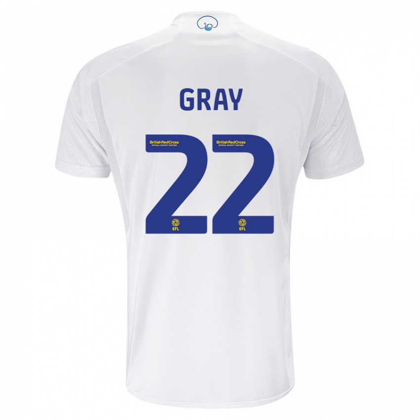 Kobiety Archie Gray #22 Biały Domowa Koszulka 2023/24 Koszulki Klubowe