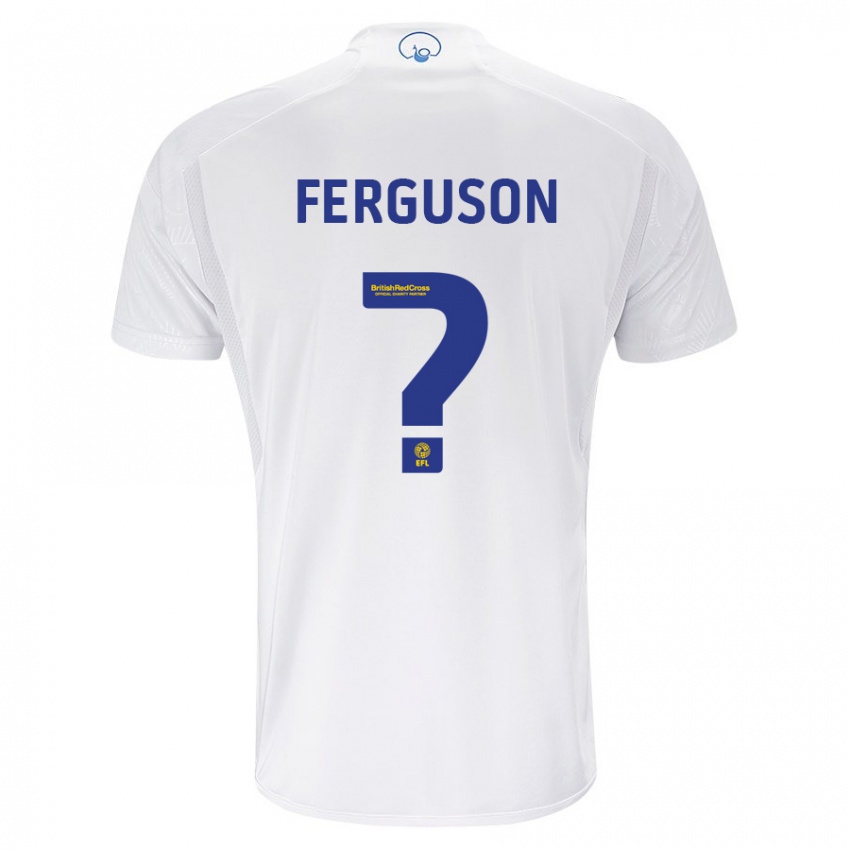Kobiety Connor Ferguson #0 Biały Domowa Koszulka 2023/24 Koszulki Klubowe