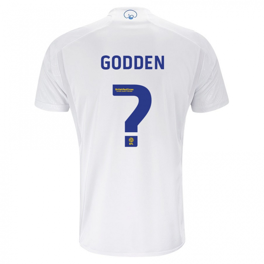 Kobiety Scott Godden #0 Biały Domowa Koszulka 2023/24 Koszulki Klubowe