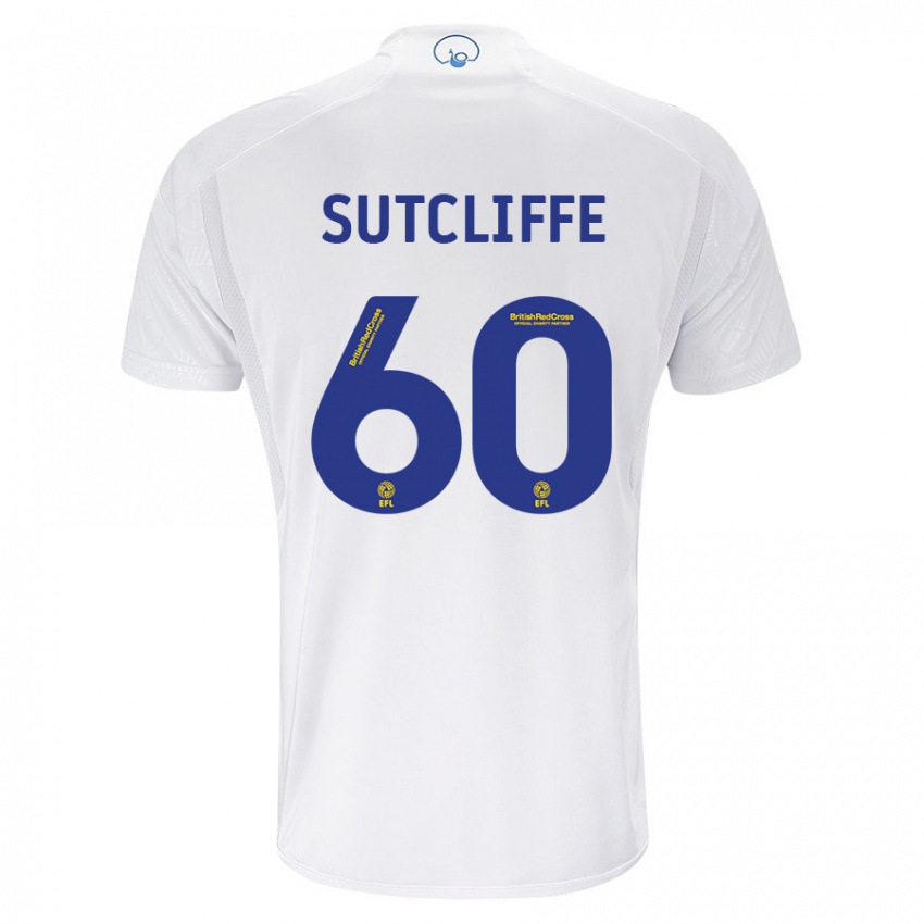 Kobiety Harvey Sutcliffe #60 Biały Domowa Koszulka 2023/24 Koszulki Klubowe