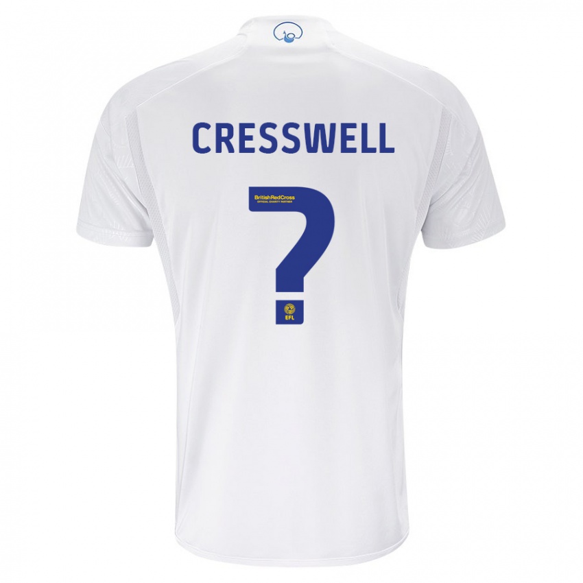 Kobiety Alfie Cresswell #0 Biały Domowa Koszulka 2023/24 Koszulki Klubowe