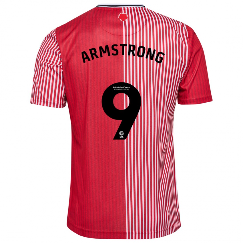 Kobiety Adam Armstrong #9 Czerwony Domowa Koszulka 2023/24 Koszulki Klubowe