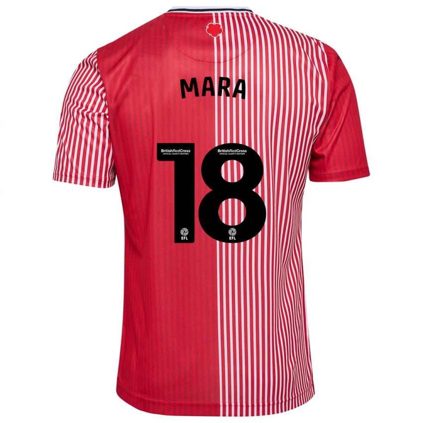 Kobiety Sékou Mara #18 Czerwony Domowa Koszulka 2023/24 Koszulki Klubowe