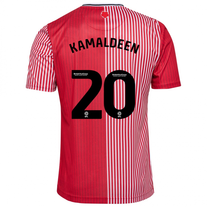 Kobiety Kamaldeen Sulemana #20 Czerwony Domowa Koszulka 2023/24 Koszulki Klubowe