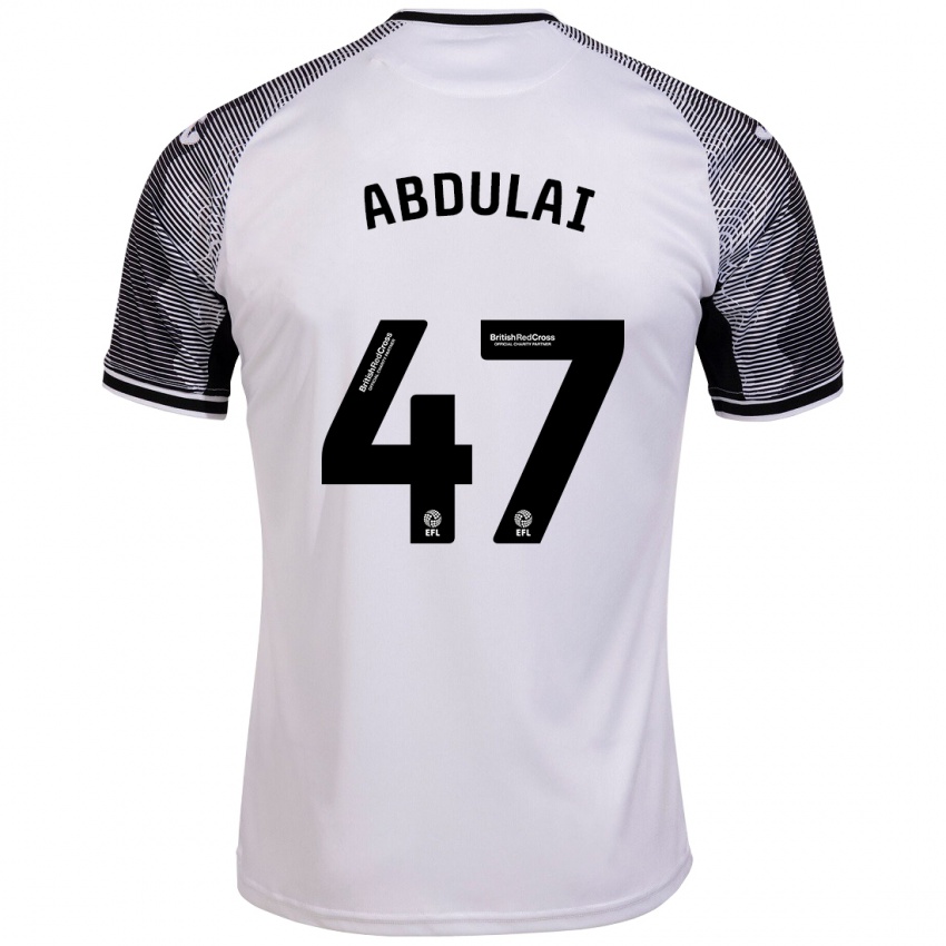 Kobiety Azeem Abdulai #47 Biały Domowa Koszulka 2023/24 Koszulki Klubowe