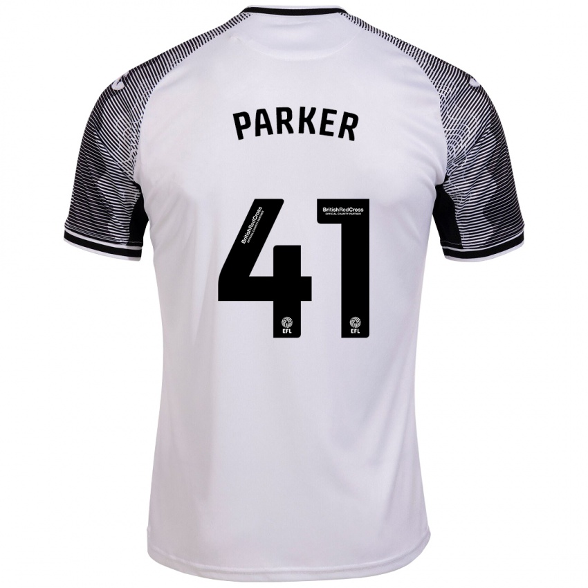 Kobiety Sam Parker #41 Biały Domowa Koszulka 2023/24 Koszulki Klubowe