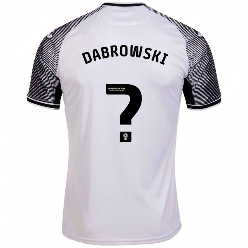 Kobiety Sebastian Dabrowski #0 Biały Domowa Koszulka 2023/24 Koszulki Klubowe