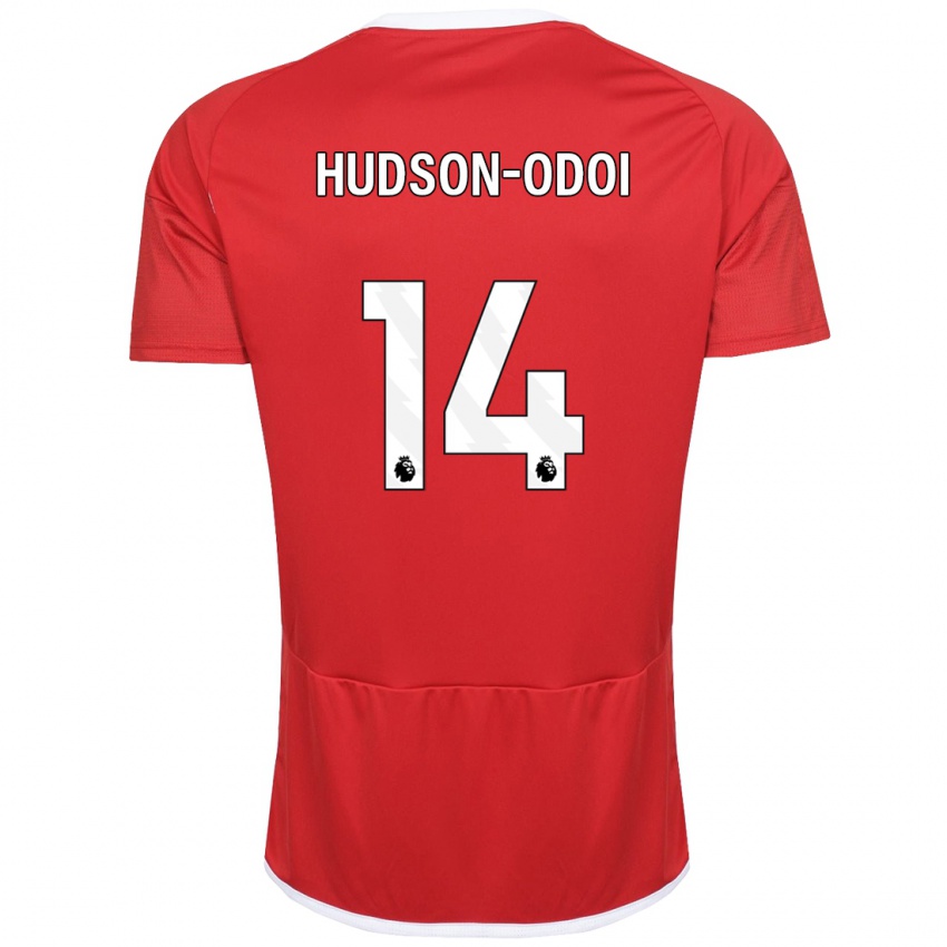 Kobiety Callum Hudson-Odoi #14 Czerwony Domowa Koszulka 2023/24 Koszulki Klubowe