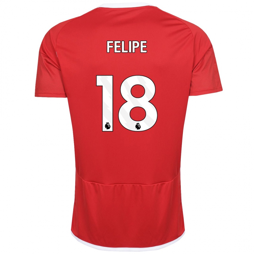 Kobiety Felipe #18 Czerwony Domowa Koszulka 2023/24 Koszulki Klubowe
