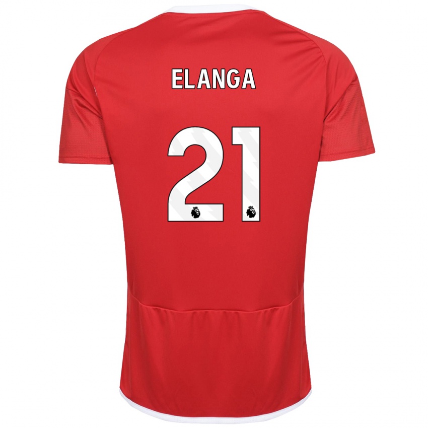 Kobiety Anthony Elanga #21 Czerwony Domowa Koszulka 2023/24 Koszulki Klubowe