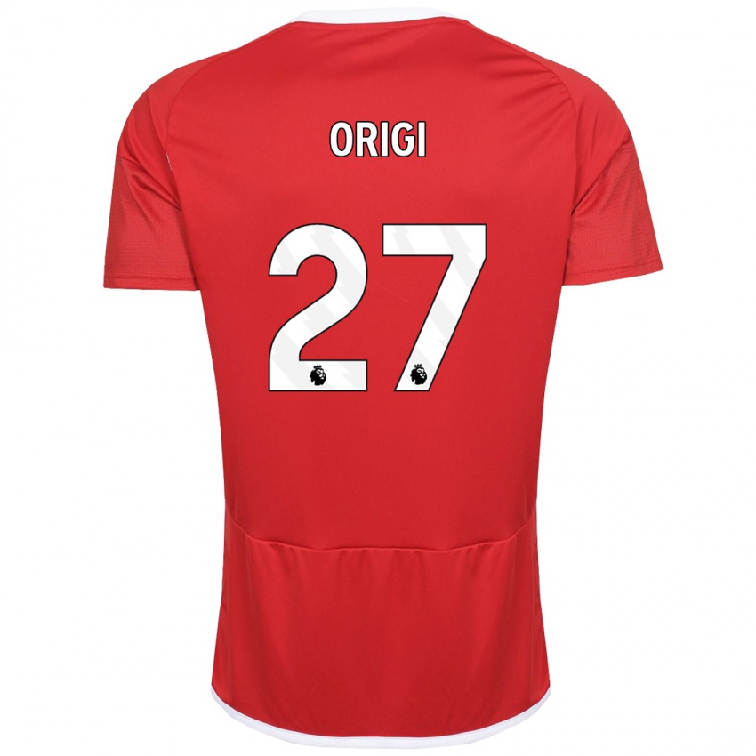 Kobiety Divock Origi #27 Czerwony Domowa Koszulka 2023/24 Koszulki Klubowe