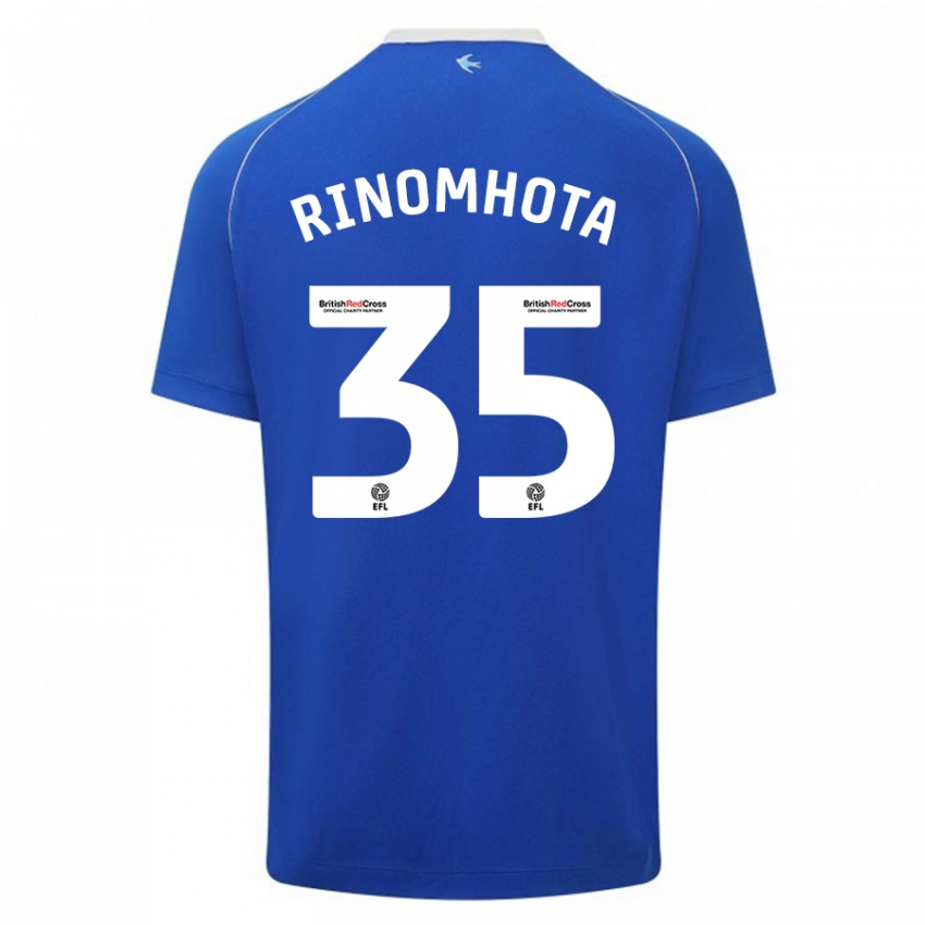 Kobiety Andy Rinomhota #35 Niebieski Domowa Koszulka 2023/24 Koszulki Klubowe