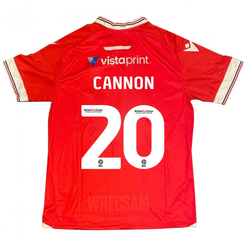Kobiety Andy Cannon #20 Czerwony Domowa Koszulka 2023/24 Koszulki Klubowe
