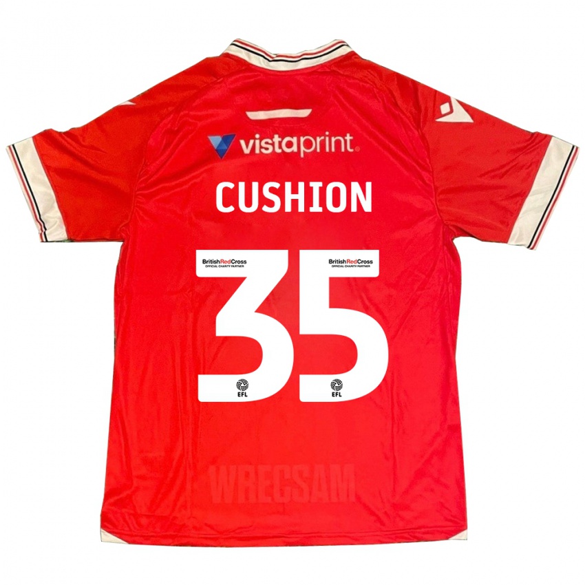 Kobiety Owen Cushion #35 Czerwony Domowa Koszulka 2023/24 Koszulki Klubowe