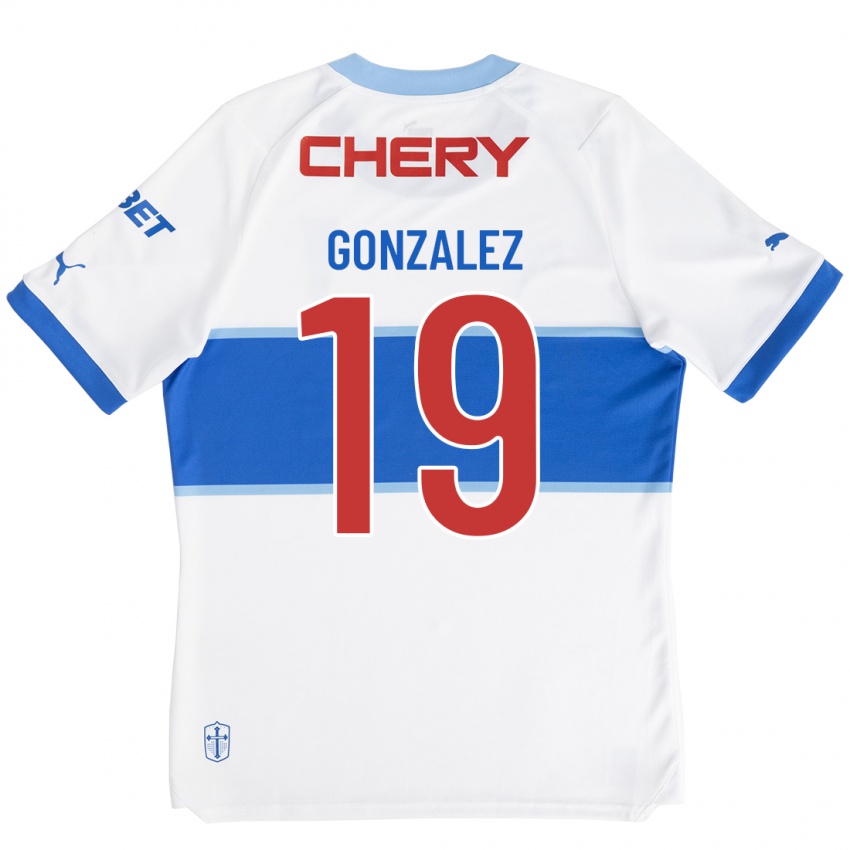 Kobiety Bryan González #19 Biały Domowa Koszulka 2023/24 Koszulki Klubowe
