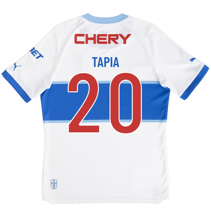 Kobiety Gonzalo Tapia #20 Biały Domowa Koszulka 2023/24 Koszulki Klubowe