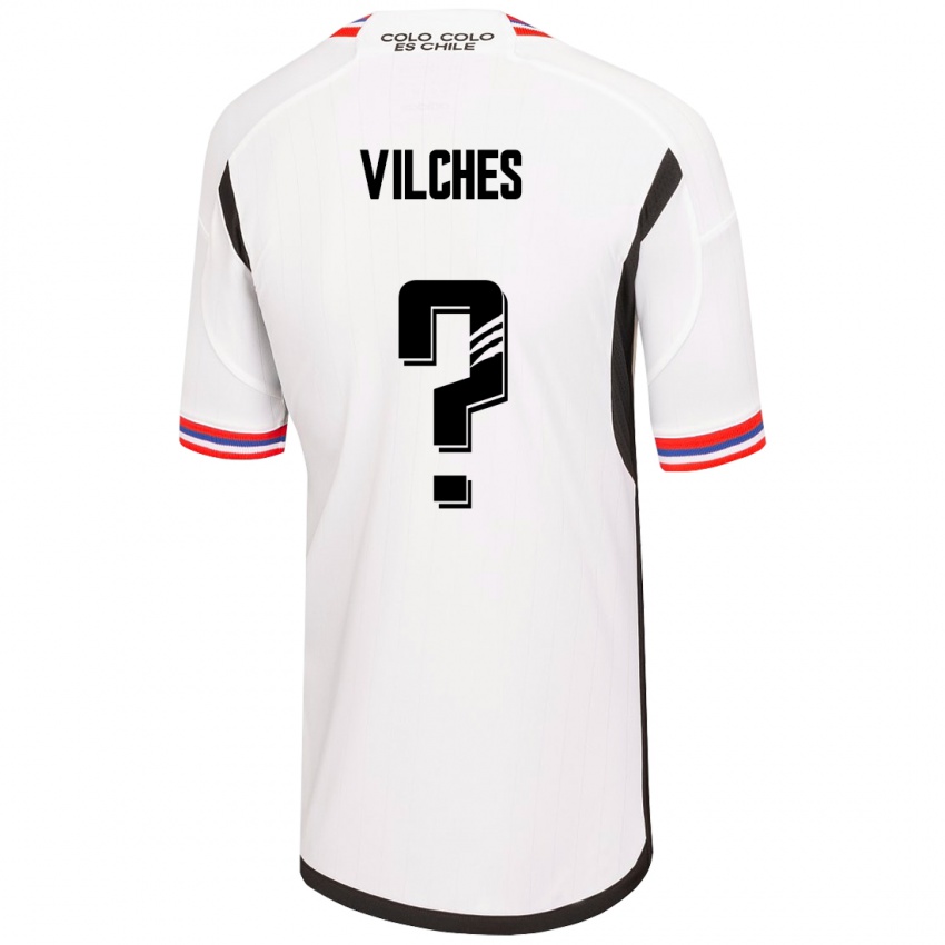 Kobiety Patricio Vilches #0 Biały Domowa Koszulka 2023/24 Koszulki Klubowe