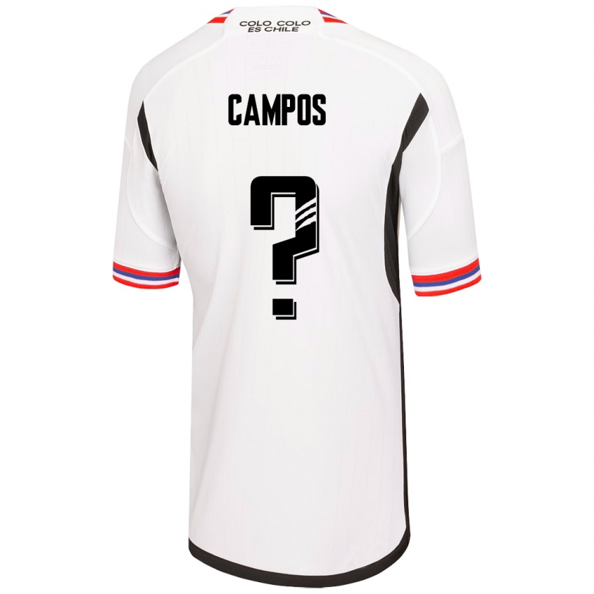 Kobiety Víctor Campos #0 Biały Domowa Koszulka 2023/24 Koszulki Klubowe