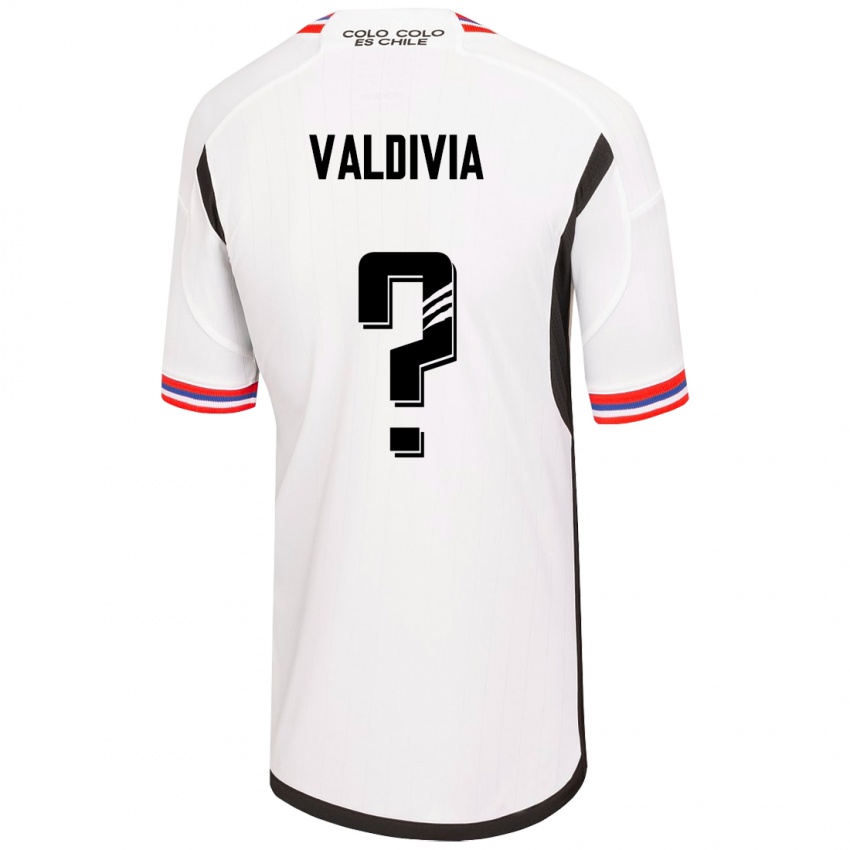 Kobiety Felipe Valdivia #0 Biały Domowa Koszulka 2023/24 Koszulki Klubowe