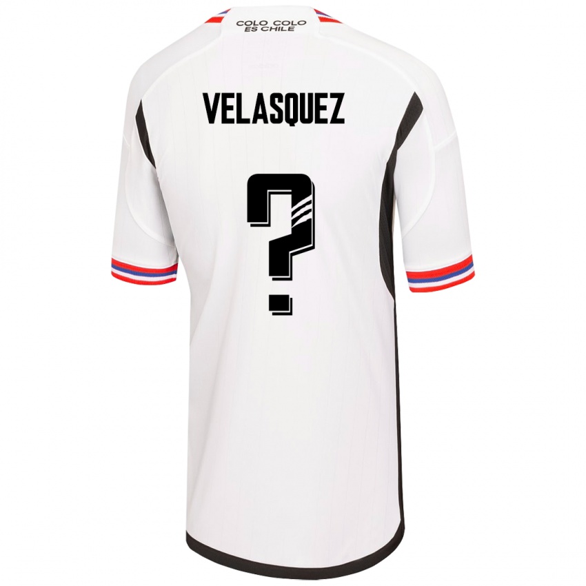 Kobiety Milovan Velásquez #0 Biały Domowa Koszulka 2023/24 Koszulki Klubowe