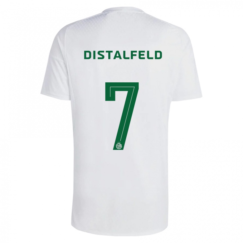 Kobiety Yanai Distalfeld #7 Zielono-Niebieski Wyjazdowa Koszulka 2023/24 Koszulki Klubowe