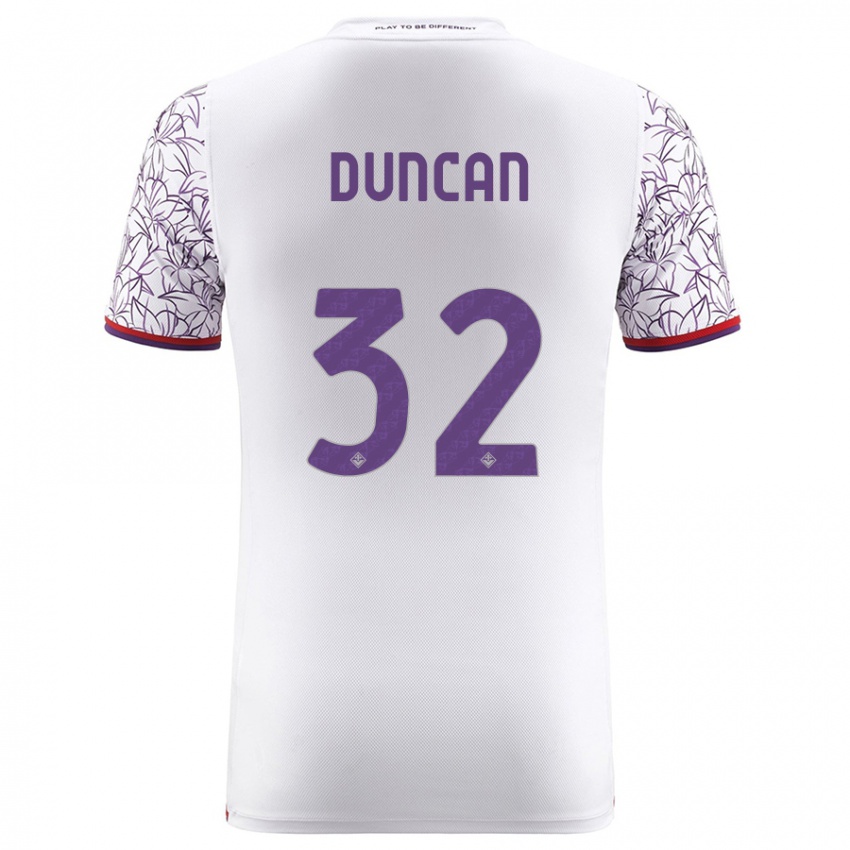 Kobiety Alfred Duncan #32 Biały Wyjazdowa Koszulka 2023/24 Koszulki Klubowe