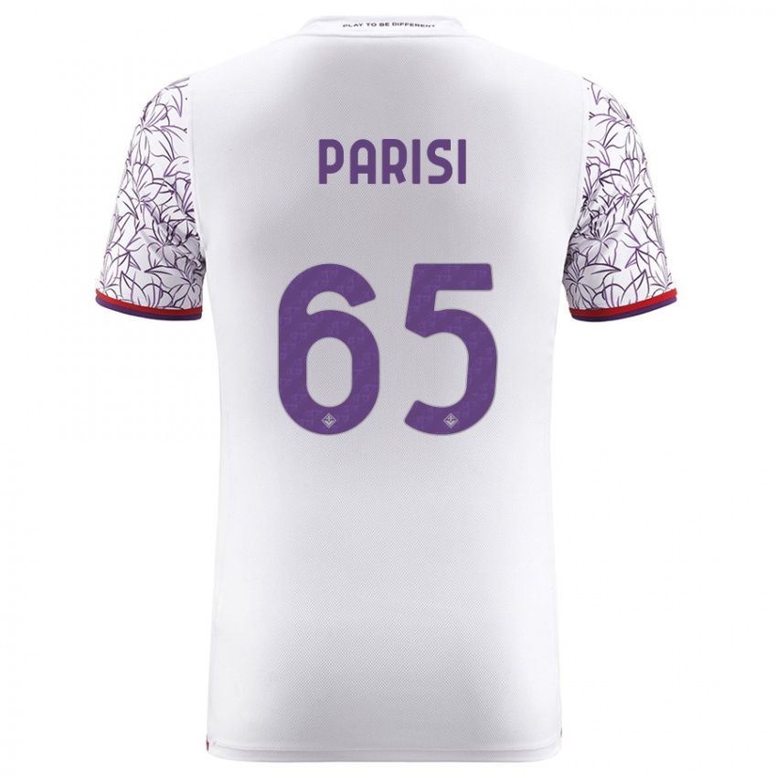 Kobiety Fabiano Parisi #65 Biały Wyjazdowa Koszulka 2023/24 Koszulki Klubowe