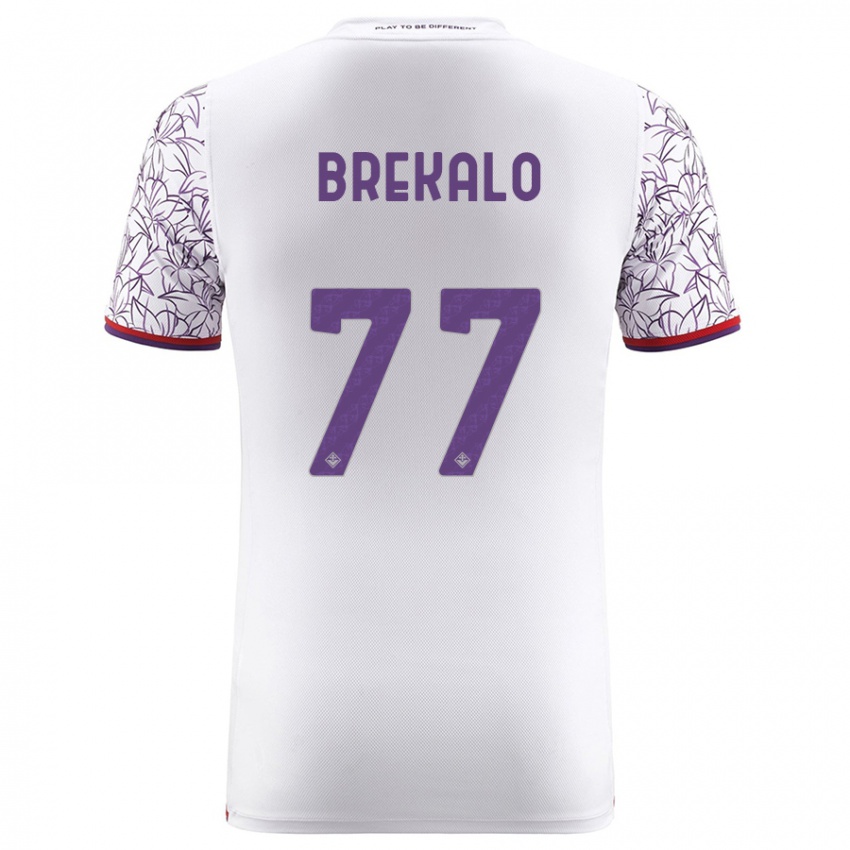 Kobiety Josip Brekalo #77 Biały Wyjazdowa Koszulka 2023/24 Koszulki Klubowe