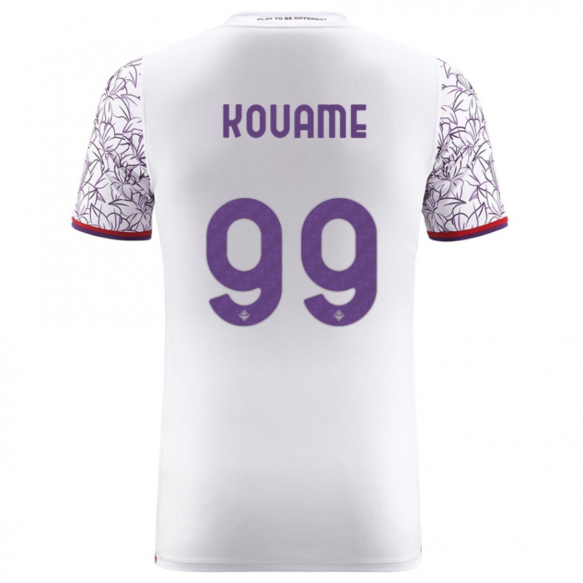 Kobiety Christian Kouame #99 Biały Wyjazdowa Koszulka 2023/24 Koszulki Klubowe