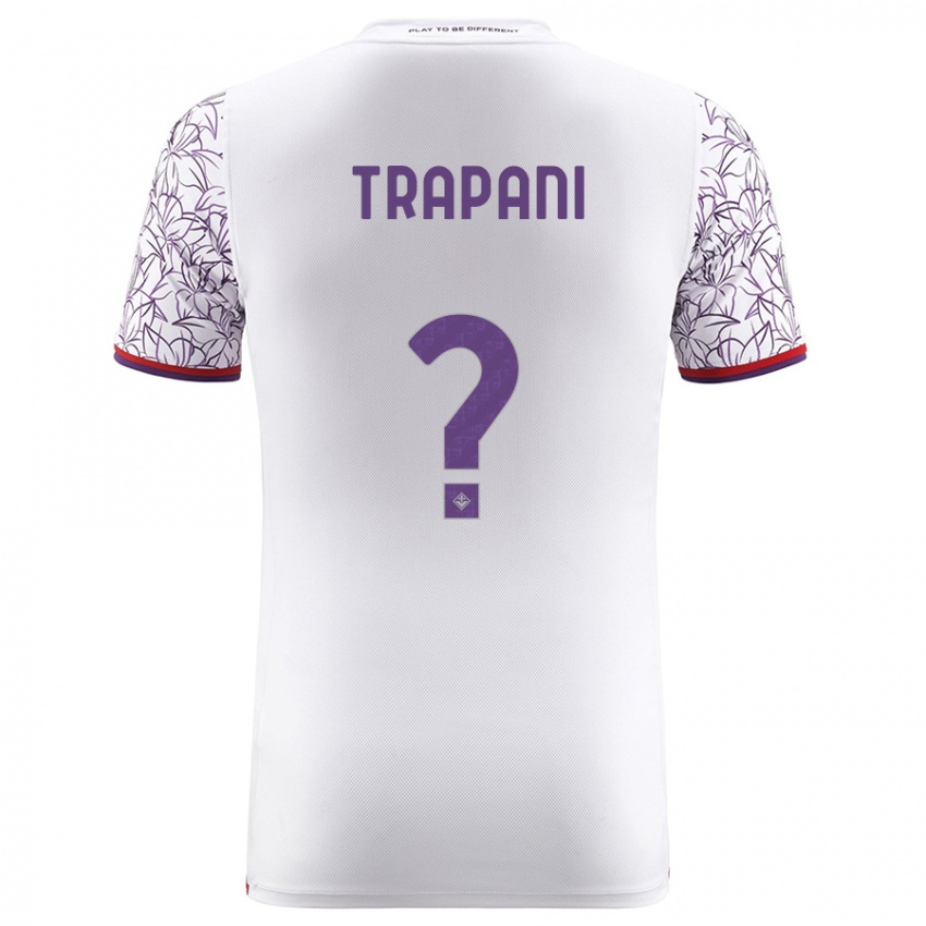 Kobiety Niccolò Trapani #0 Biały Wyjazdowa Koszulka 2023/24 Koszulki Klubowe