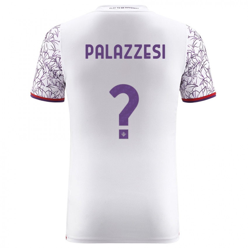 Kobiety Yuri Palazzesi #0 Biały Wyjazdowa Koszulka 2023/24 Koszulki Klubowe