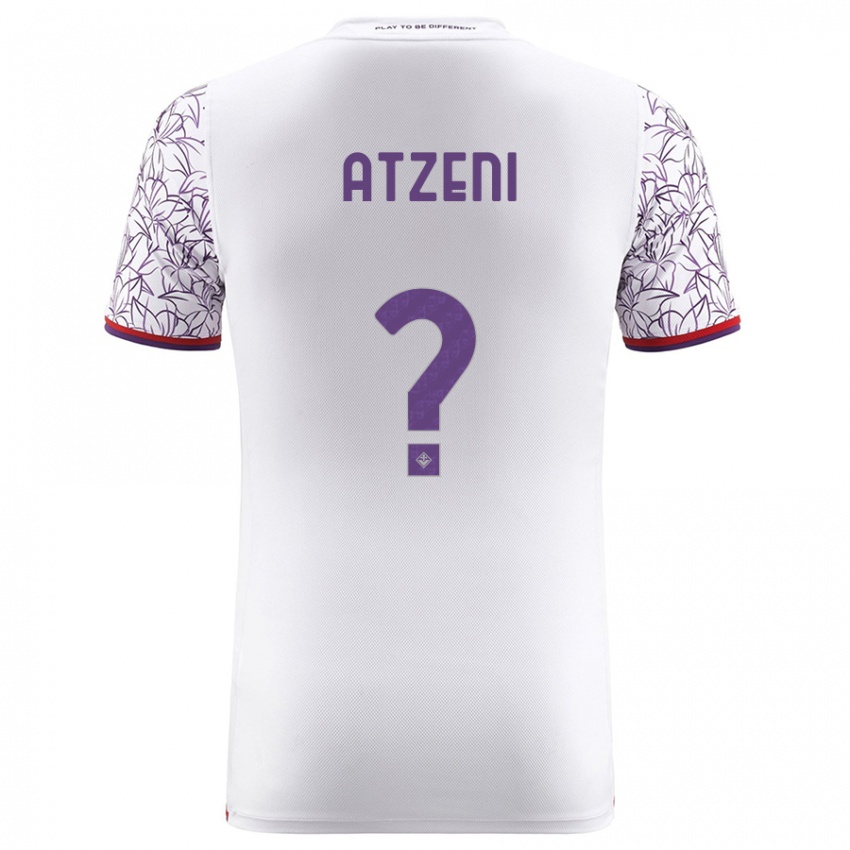 Kobiety Davide Atzeni #0 Biały Wyjazdowa Koszulka 2023/24 Koszulki Klubowe