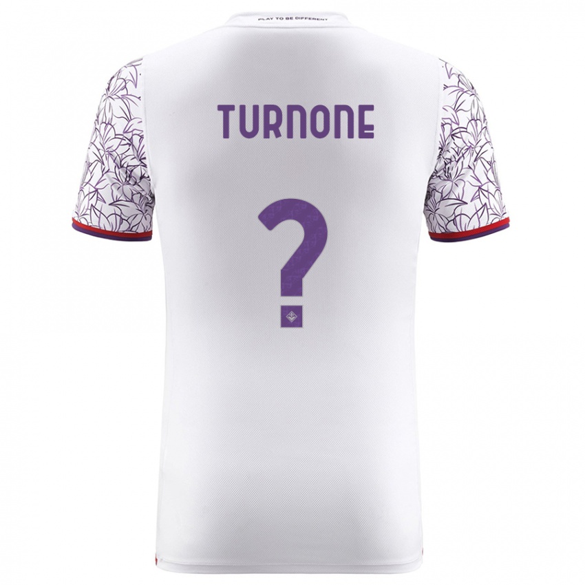 Kobiety Niccolò Turnone #0 Biały Wyjazdowa Koszulka 2023/24 Koszulki Klubowe