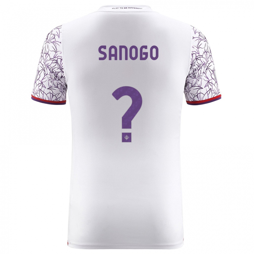 Kobiety Bassidy Sanogo #0 Biały Wyjazdowa Koszulka 2023/24 Koszulki Klubowe