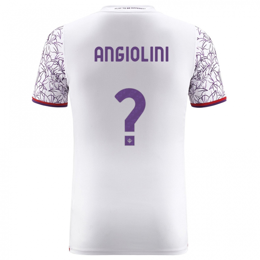 Kobiety Gianmarco Angiolini #0 Biały Wyjazdowa Koszulka 2023/24 Koszulki Klubowe