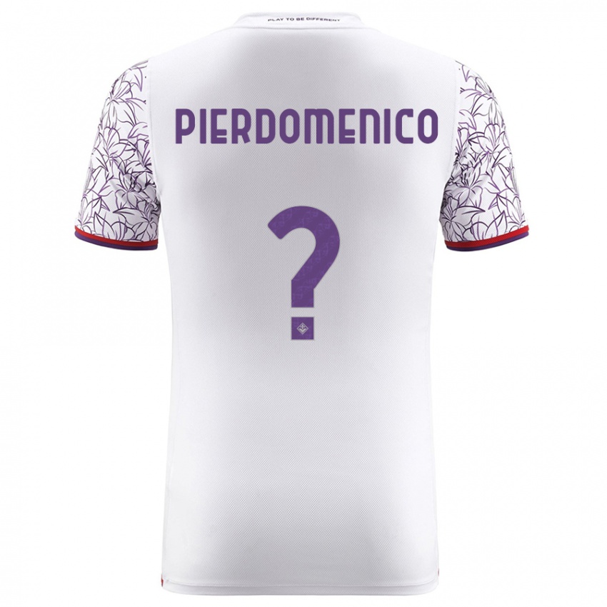 Kobiety Jacopo Di Pierdomenico #0 Biały Wyjazdowa Koszulka 2023/24 Koszulki Klubowe
