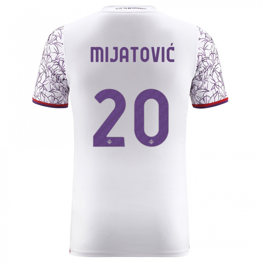 Kobiety Milica Mijatović #20 Biały Wyjazdowa Koszulka 2023/24 Koszulki Klubowe