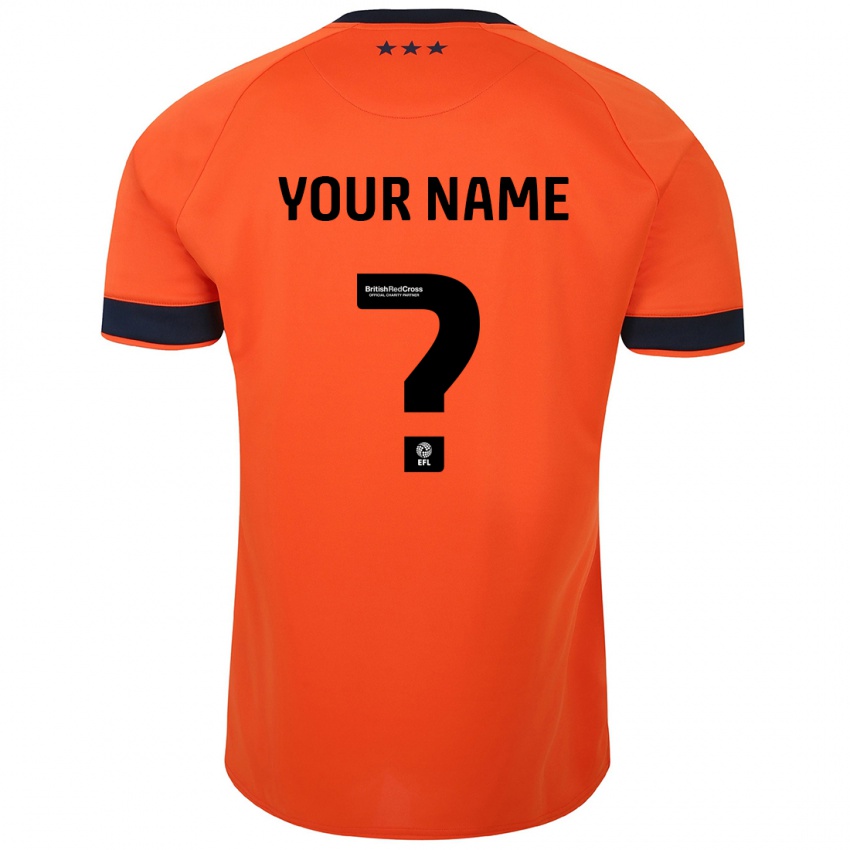 Kobiety Twoje Imię #0 Pomarańczowy Wyjazdowa Koszulka 2023/24 Koszulki Klubowe