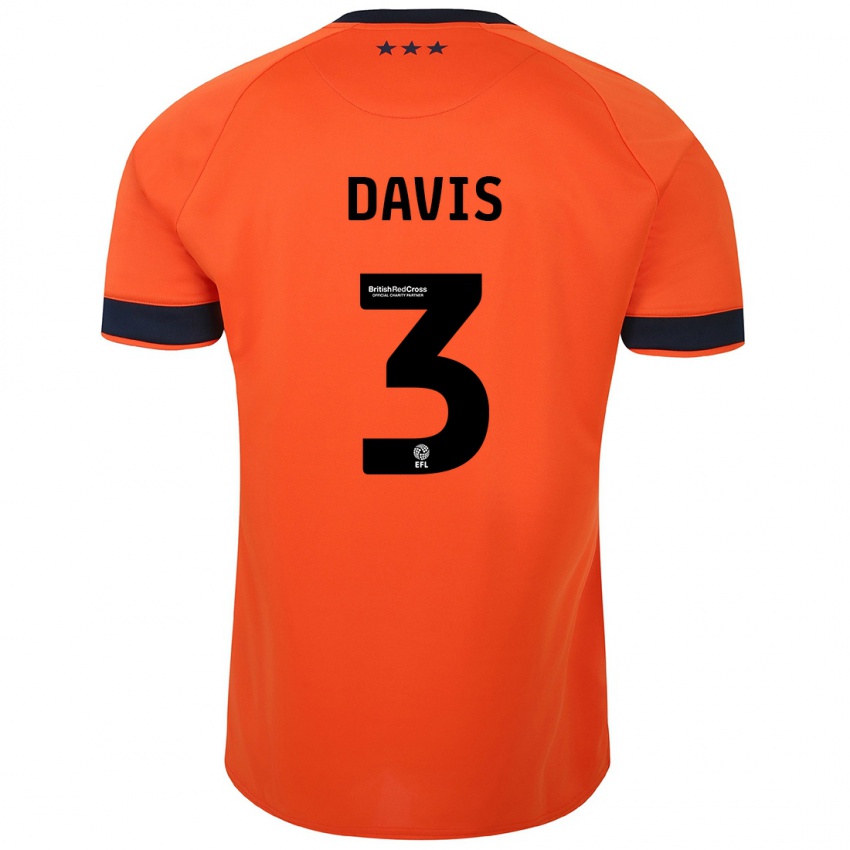 Kobiety Leif Davis #3 Pomarańczowy Wyjazdowa Koszulka 2023/24 Koszulki Klubowe