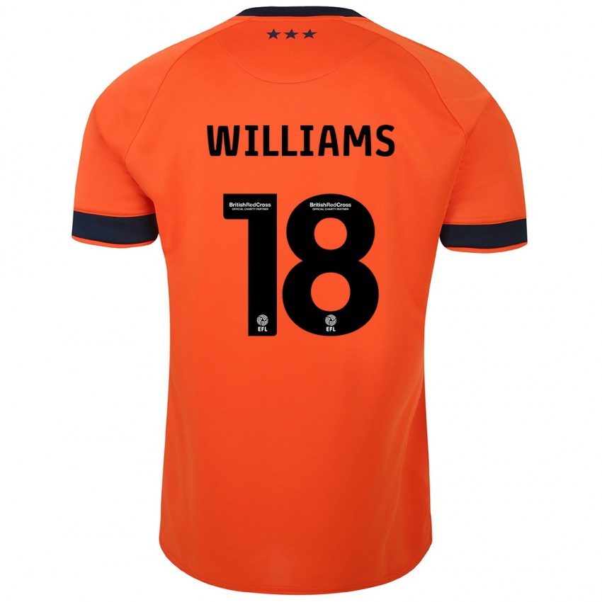 Kobiety Brandon Williams #18 Pomarańczowy Wyjazdowa Koszulka 2023/24 Koszulki Klubowe
