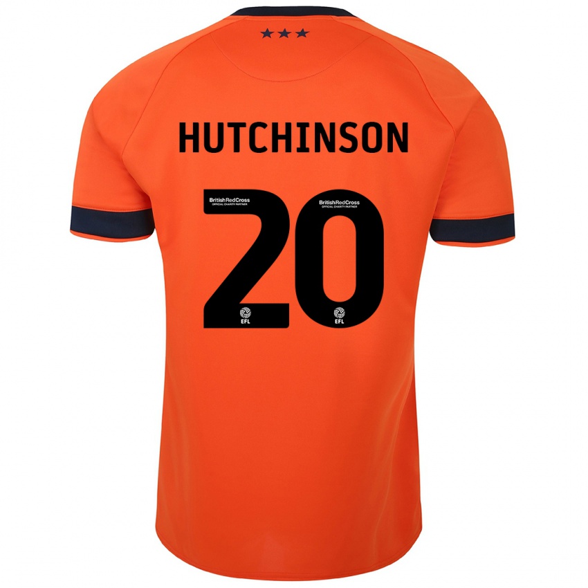 Kobiety Omari Hutchinson #20 Pomarańczowy Wyjazdowa Koszulka 2023/24 Koszulki Klubowe