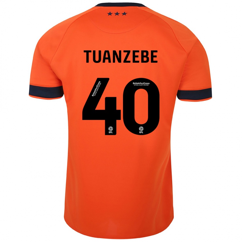 Kobiety Axel Tuanzebe #40 Pomarańczowy Wyjazdowa Koszulka 2023/24 Koszulki Klubowe