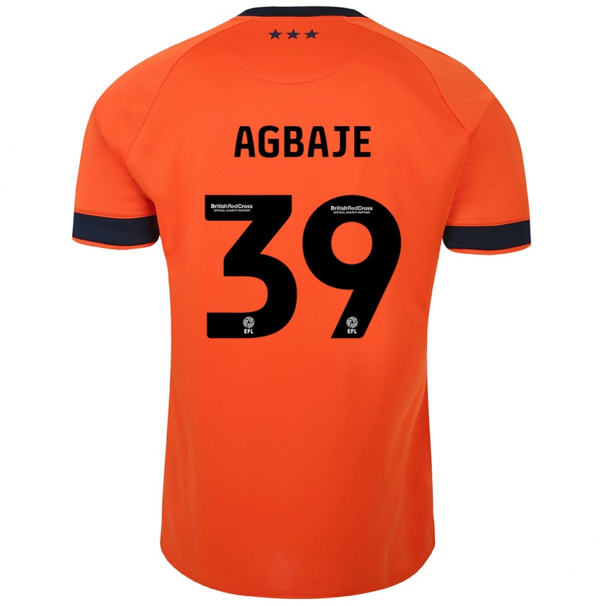 Kobiety Edwin Agbaje #39 Pomarańczowy Wyjazdowa Koszulka 2023/24 Koszulki Klubowe