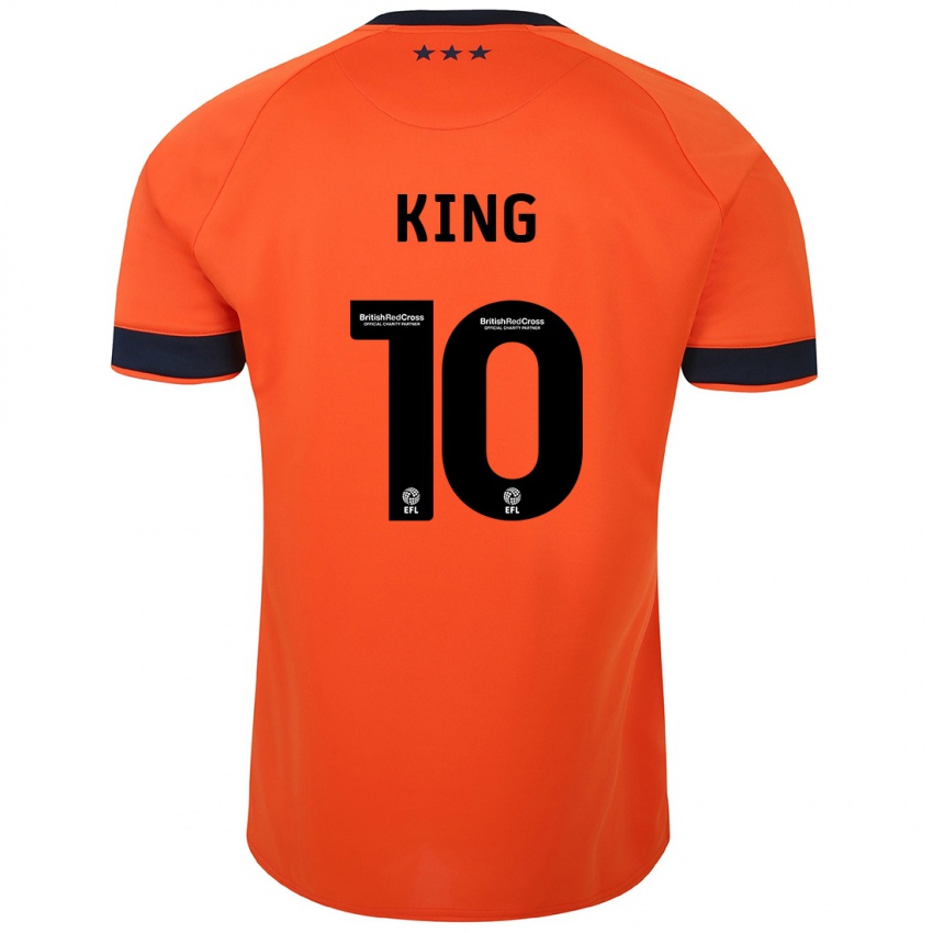 Kobiety Eloise King #10 Pomarańczowy Wyjazdowa Koszulka 2023/24 Koszulki Klubowe