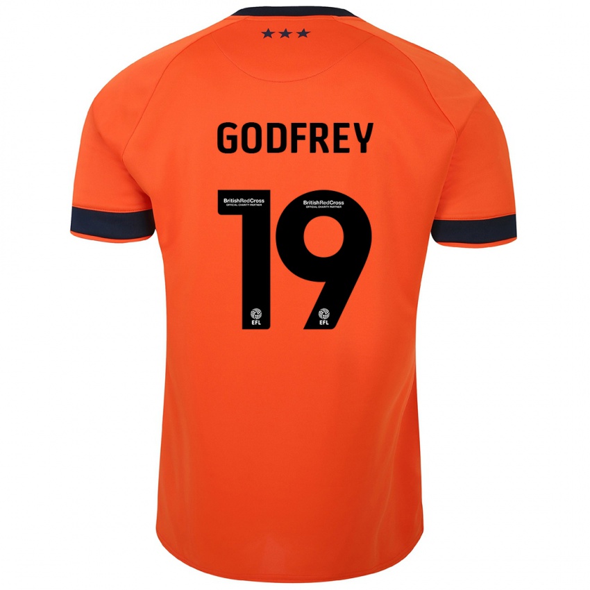 Kobiety Freya Godfrey #19 Pomarańczowy Wyjazdowa Koszulka 2023/24 Koszulki Klubowe