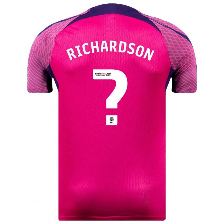 Kobiety Adam Richardson #0 Purpurowy Wyjazdowa Koszulka 2023/24 Koszulki Klubowe