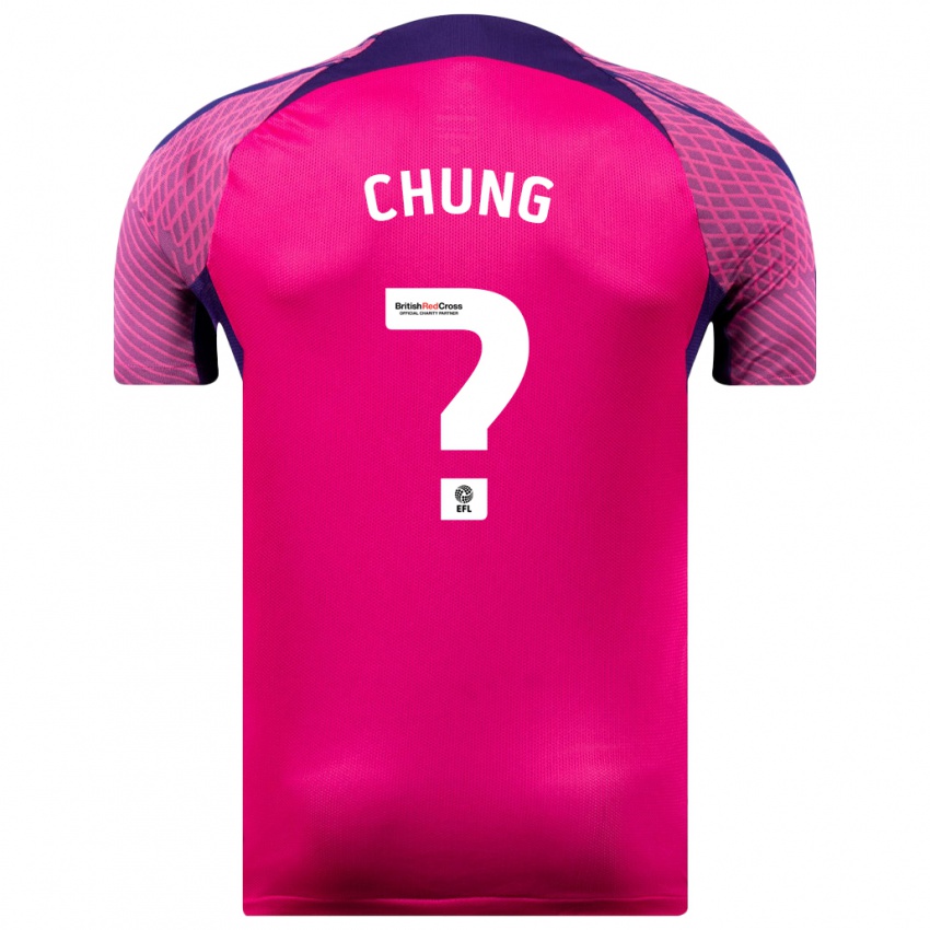 Kobiety Aaron Chung #0 Purpurowy Wyjazdowa Koszulka 2023/24 Koszulki Klubowe