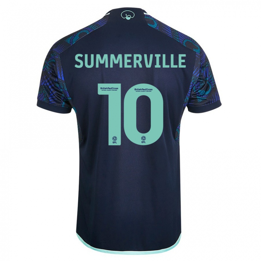 Kobiety Crysencio Summerville #10 Niebieski Wyjazdowa Koszulka 2023/24 Koszulki Klubowe